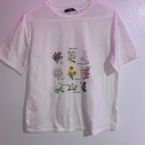 shein flower tee